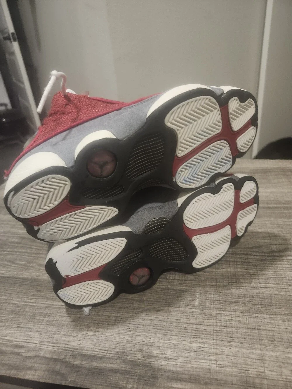 Air Jordan 13 Retro Gym Red White Red Gray Athletic Sneaker Size 1Y IH2083-209